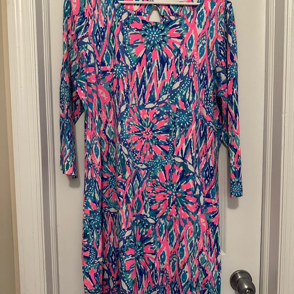 Lilly Pulitzer Colorful Abstract Pattern Dress